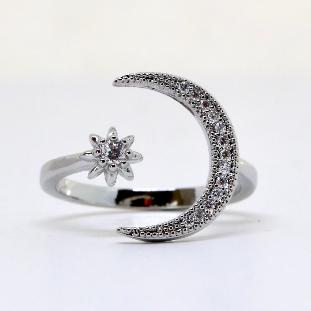 Star and The moon White Topaz Ring-from Jenna Jameson's closet